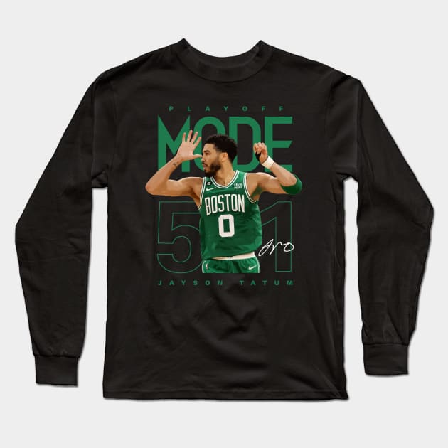 Jayson Tatum 51 Point Game Long Sleeve T-Shirt by Juantamad